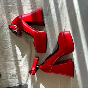 LAMODA red platform shoes style 2327